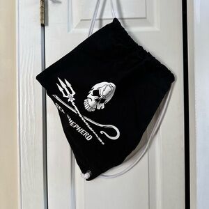 Sea Shepherd Black jolly Roger Back Pack daypack Gently Used